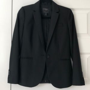 J. Crew super 120s 1035 blazer, black, 0, wool